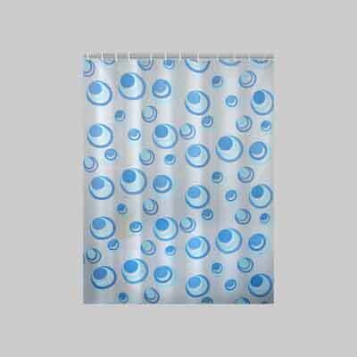 TENDA DOCCIA IN PEVA &#39;ORBITA&#39; 120x200 cm Azzurro
