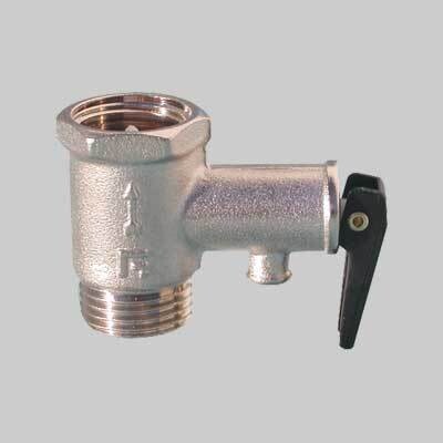 VALVOLA DI SICUREZZA SCALDACQUA CON LEVA 1/2&quot; M.F.