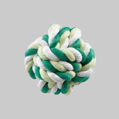 GIOCO PER CANI &#39;PALLINA INTRECCIATA&#39;  8 cm