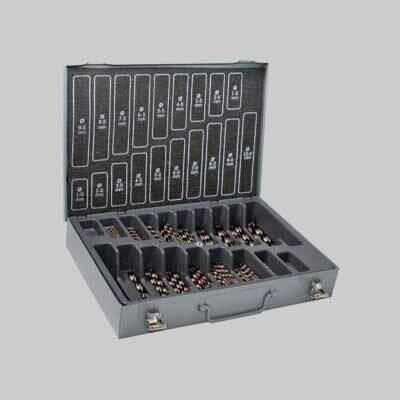 Serie punte &#39;HSS COBALTO 5%&#39; in valigia 120 pezzi - 1-10 mm x 0,50