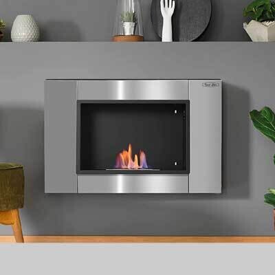 BIOCAMINO &#39;SILVER&#39; IDEAL STAR cm 80x14x54h