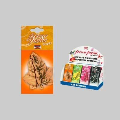 PROFUMATORE &#39;FRESCA FOGLIA CLASSIC&#39; ESPOSITORE DA BANCO AREXONS 48 pezzi