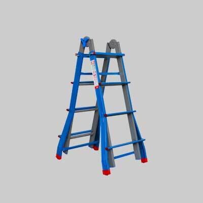 SCALA MULTIUSO &#39;METALLIKA&#39; 4+4 gradini