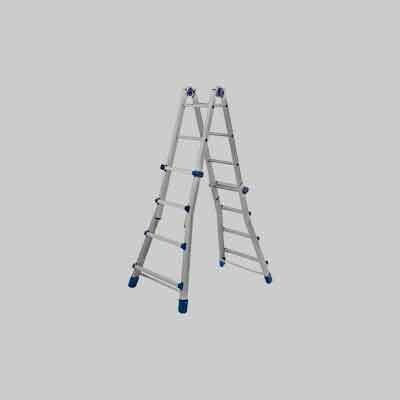 SCALA MULTIUSO &#39;BRIKO BLU&#39; 3+3 gradini