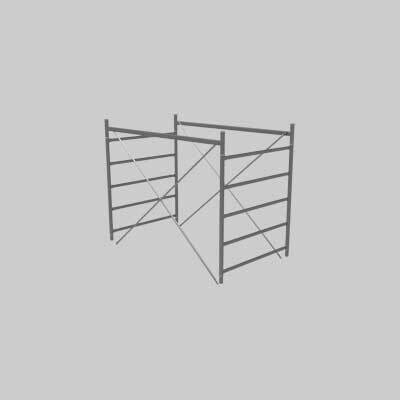ALZATA PER PONTEGGIO &#39;SYSTEM&#39; cm 120x200x150h