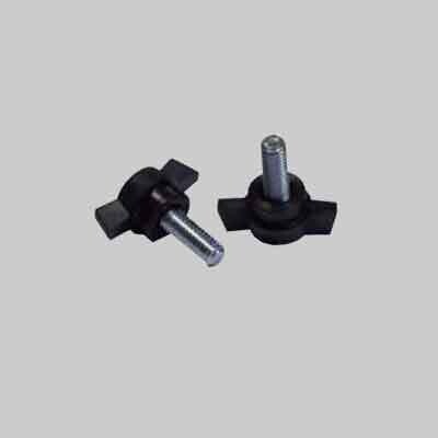 VOLANTINO A FARFALLA CON PERNO FILETTATO 4 mm - 50 pz