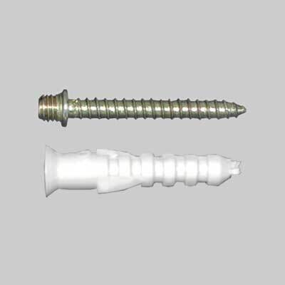 VITE E TASSELLO PER COLLARE LEGGERO M6x30 - 100 pz