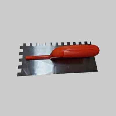 FRATTONE DENTATO C/MANICO IN PLASTICA IDEAL STAR 28x12 cm - Dentatura dx 7x7 mm