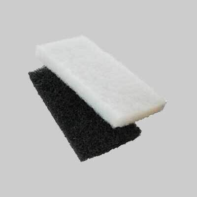 RICAMBIO TAMPONE IN FIBRA 25x12 cm - Bianco