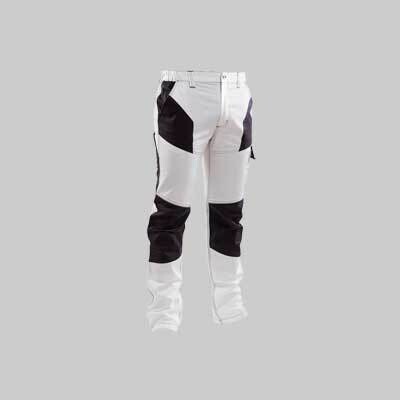 PANTALONE DA LAVORO STRETCH BIANCO/GRIGIO Tg. S (44-46)