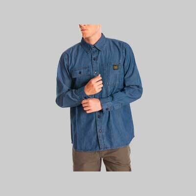CAMICIA IN DENIM DA LAVORO &#39;MATT RICA LEWIS Tg. M