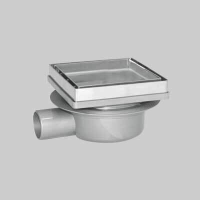 CHIUSINO CON PORTA PIASTRELLA 13x13 cm - scarico  40 mm