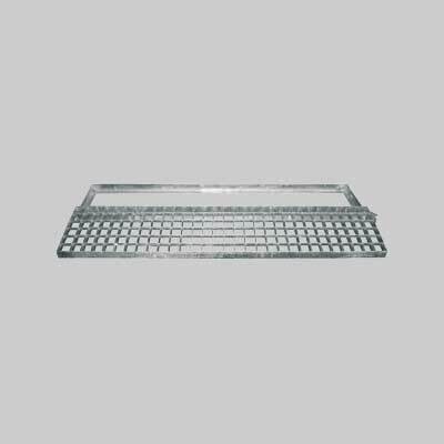 GRIGLIA CON TELAIO RETTANGOLARE 100x15 cm - Carrabile