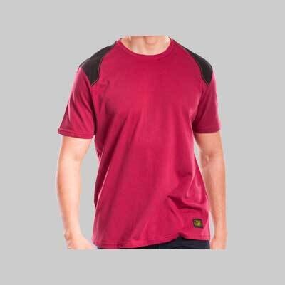 T-SHIRT RINFORZATA &#39;WORKTS&#39; BORDEAUX RICA LEWIS Tg. M