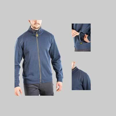 FELPA CON COLLO &#39;FULL ZIP&#39; Tg. M