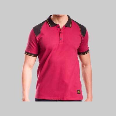 POLO ELASTICIZZATA RINFORZATA &#39;WORKPOL&#39; BORDEAUX RICA LEWIS Tg. M