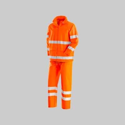 COMPLETO GIACCA E PANTALONE ALTA VISIBILITA&#39; Tg. L