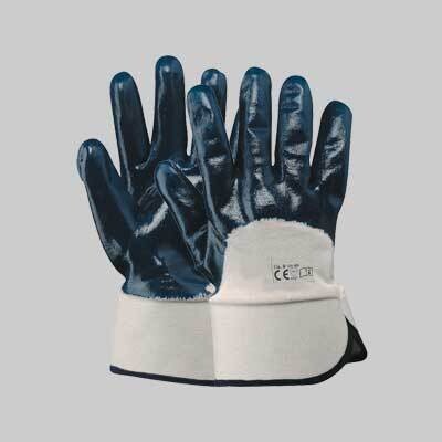 GUANTO COTONE/IMPREGNATO NBR BLU Tg. 9    12 paia