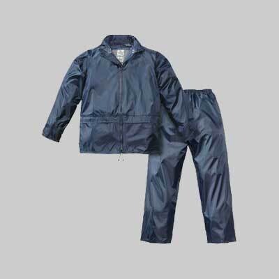 COMPLETO GIACCA E PANTALONE IMPERMEABILE 200 GR Tg. M - colore blu