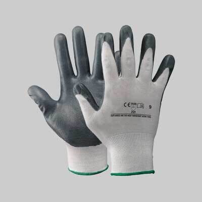 GUANTO NYLON/NITRILE SCHIUMATO Tg. 7 - 12 PAIA
