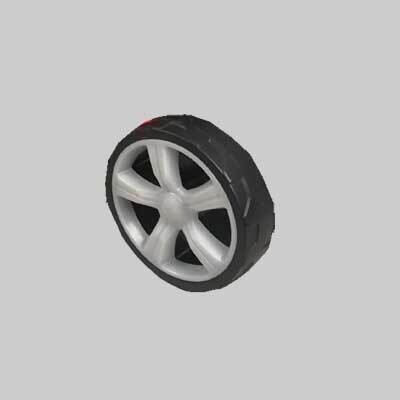 RUOTA POSTERIORE PER RASAERBA SEMOVENTE IDEAL STAR  253 mm - ricambio per codici 4110202 e 4110402