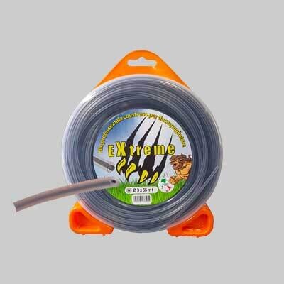 FILO PER DECESPUGLIATORE PROFESSIONALE CO-ESTRUSO TONDO &#39;EXTREME&#39; mm 3,0x15 mt