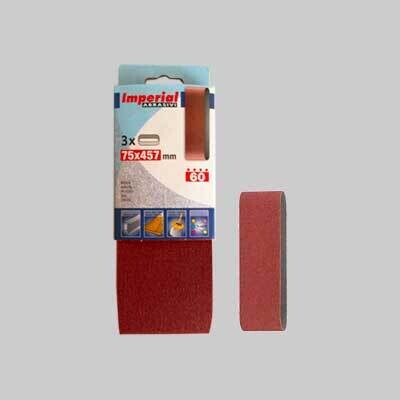 NASTRO ABRASIVO 75X457 MM Grana 40 - 3 pezzi