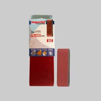 NASTRO ABRASIVO 75X480 MM Grana 60 - 3 pezzi