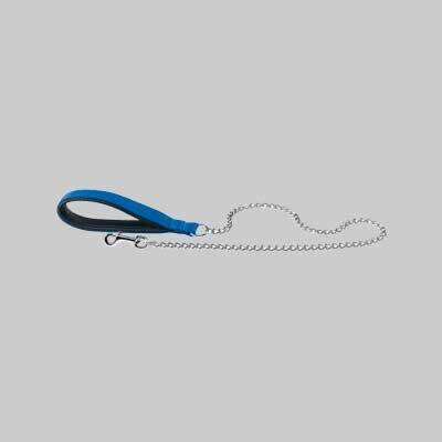 GUINZAGLIO PER CANI CON CATENA &#39;DAYTONA GM&#39; 100 cm x 25 mm - colore rosso