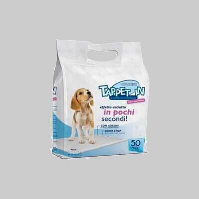 TAPPETO IGIENICO PER ANIMALI 60x60 cm - Confezione 10 pezzi