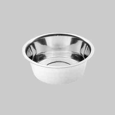 CIOTOLA IN ACCIAIO INOX PER CANI E GATTI &#39;ORION&#39;  cm 13,1x2,5h - 0,25 lt