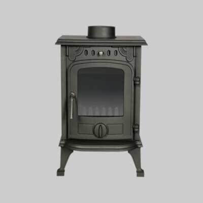 STUFA A LEGNA IN GHISA &#39;VESUVIO&#39; IDEAL STAR 438x324x609 mm