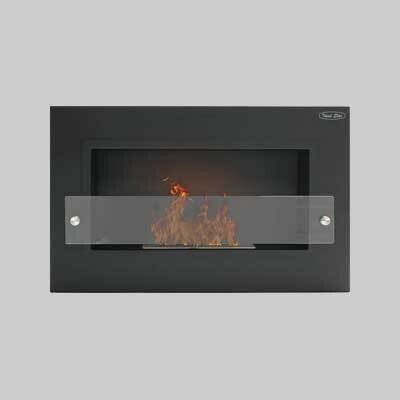 BIOCAMINO &#39;BLACK&#39; IDEAL STAR cm 65x15x40h