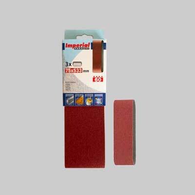 Nastro abrasivo 75X533 MM Grana 40 - 3 pezzi