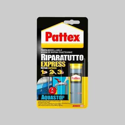 ADESIVO EPOSSIDICO &#39;RIPARATUTTO EXPRESS ACQUASTOP&#39; PATTEX 48 gr