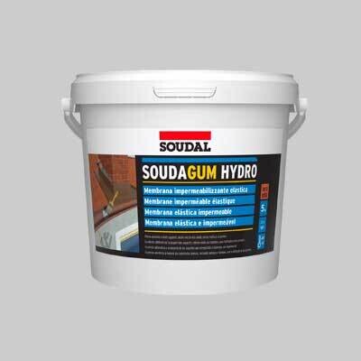 MEMBRANA IMPERMEABILIZZANTE &#39;SOUDAGUM HYDRO&#39; SOUDAL 5 Kg - Col. Grigio