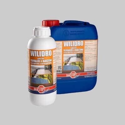 IMPERMEABILIZZANTE PER BALCONI E TERRAZZE &#39;WILIDRO&#39; 1 lt