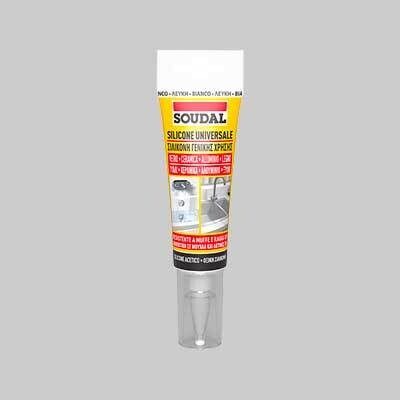 SILICONE UNIVERSALE IN BLISTER SOUDAL 60 ml - Trasparente