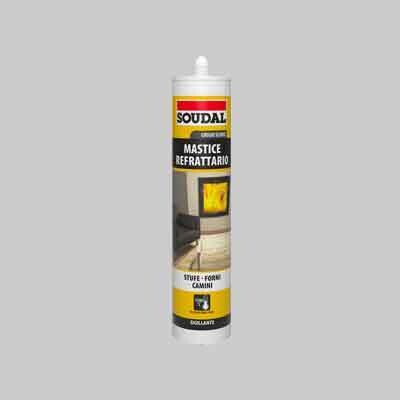 MASTICE REFRATTARIO SOUDAL 290 ml - Grigio scuro
