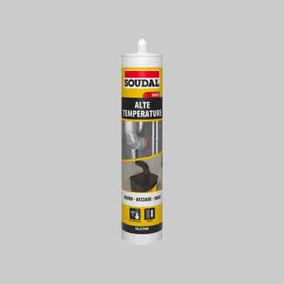 SILICONE ALTE TEMPERATURE SOUDAL 310 ml - Rosso