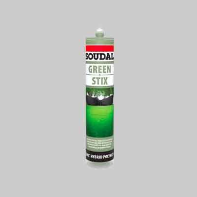 ADESIVO SIGILLANTE &#39;GREEN STIX&#39; SOUDAL 290 ml - Verde