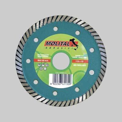 DISCO DIAMANTATO &#39;GRES&#39; MOLITAL  115 mm