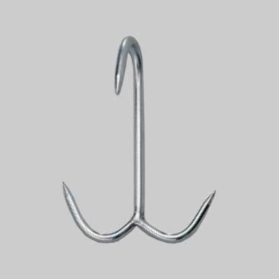 GANCIO AD ANCORA 3 PUNTE 120x6 mm 10 PZ