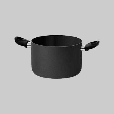 PENTOLA &#39;BLACK LINE&#39;  cm 18x13,5h - cap.3 lt