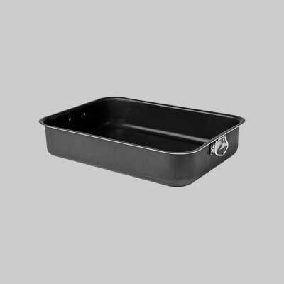 LASAGNERA CON ANELLO &#39;BLACK LINE&#39; cm 25x20,5x6h