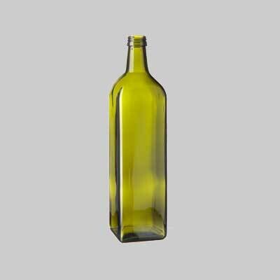 BOTTIGLIA IN VETRO TIPO &#39;MARASCA&#39; PER OLIO CON TAPPO 1 lt