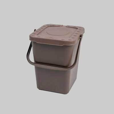 PATTUMIERA ECOPLUS CHIUSA 10 lt - cm 24x25,5x29,5h