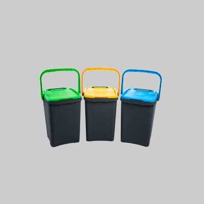 PATTUMIERA ECOPLUS 20 lt - cm 34,5x34,5x34,5h