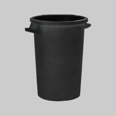 BIDONE PER RIFIUTI NERO 50 lt - 44x45 h