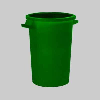 BIDONE PER RIFIUTI VERDE 50 lt - 40x47,5h